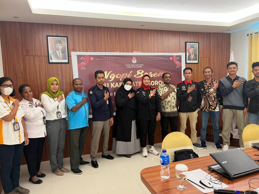 Ngopi Bareng KPU Kab. Sorong “Strategi Sosialisai Regulasi Kepemiluan”