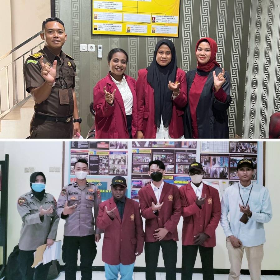 PENERJUNAN MAHASISWA PKL PRODI HUKUM FAKULTAS HUKUM ILMU SOSIAL DAN POLITIK UNIMUDA SORONG ANGKATAN KE-2