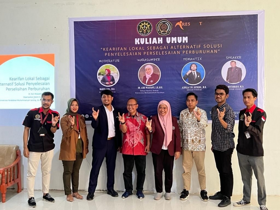 Prodi Hukum Fakultas Hukum, Ilmu Sosial dan Politik Universitas Pendidikan Muhammadiyah Sorong Kuliah Umum Bersama Dr. Asri Wijayanti, S.H,.M.H.