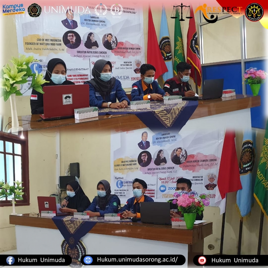 Webinar Kuliah Asyik (KLASIK) Hukum Vol.1 Program Studi Hukum Universitas Pendidikan Muhammadiyah Sorong